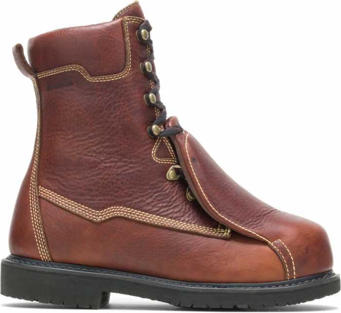 alternate view #2 of: HYTEST 04065 Brown Electrical Hazard, Composite Toe, External Met-Guard Men's 10 Inch Boot