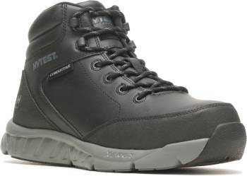 HYTEST 12011 Brace, Men's, Black, Nano Toe, Cd, Slip Resistant, Mid High Athletic, Work Shoe