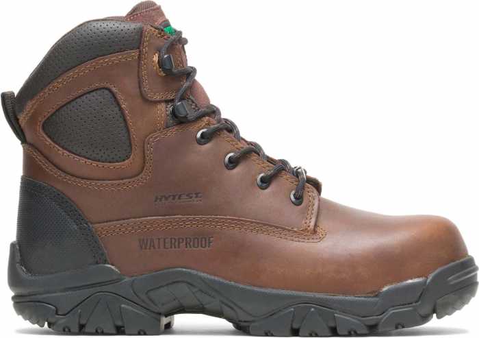 alternate view #2 of: HYTEST 12481 Brown Electrical Hazard, Composite Toe, Puncture Resistant, Non-Metallic Waterproof Unisex 6 Inch Hiker