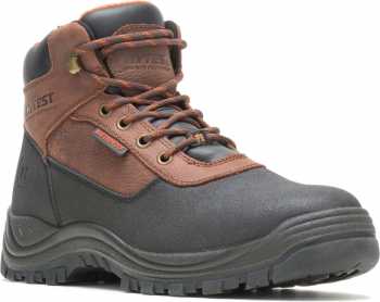 HYTEST 13621 Knox, Men's, Black/Brown, Steel Toe, EH, PR, 6 Inch, WP Boot