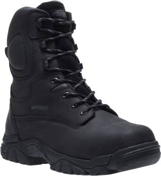 HYTEST 14430 Apex, Men's, Black, Comp Toe, EH, Mt, Slip Resistant, Side Zip, 8 Inch, Work Boot