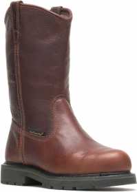 HYTEST 15271 Men's, Brown, Steel Toe, EH, Internal Met Guard, Pull On Boot