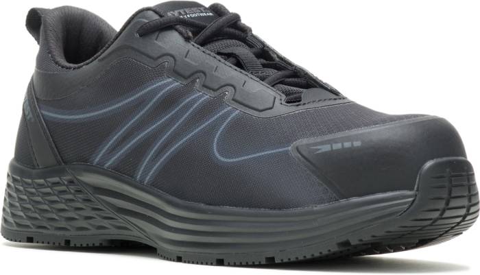 view #1 of: Hytest 17430 Dash, Women's, Black, Comp Toe, EH, Slip Resistant, Low Athletic, Work Shoe