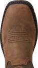 alternate view #3 of: Ariat AR10015196 Groundbreaker, Men's, Palm Brown/Ballistic Brown, Steel Toe, EH, WP, 10 Inch, Pull On, Work Boot