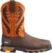 view #1 of: Ariat AR10023042 Intrepid VentTEK, Men's, Bruin Brown/Sassy Orange, Comp Toe, EH, 11 Inch, Pull On, Work Boot