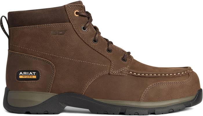 view #1 of: Ariat AR10038398 Edge LTE, Men's, Dark Brown, Comp Toe, SD, Chukka, Work Shoe