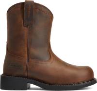 Ariat AR10040431 Fatbaby, Women's, Brown, Steel Toe, EH, Slip Resistant, Pull On, Wellington, Work Boot