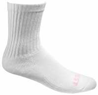 HYTEST AS175WHT-6PK Women's, White, Solid Crew Sock