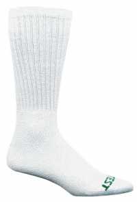 HYTEST AS279WHT-12PK BIGFOOT, Men's, White, Cotton Crew Sock