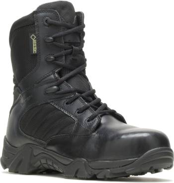 Bates BA2272 Black Composite Toe, Electrical Hazard, Side Zip, Waterproof, Men's Gore-Tex, 8  Inch Boot