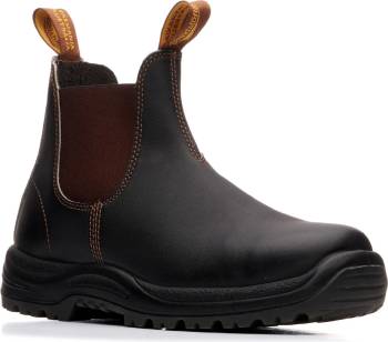 Blundstone BL172 Men's, Stout Brown, Steel Toe, EH, Chelsea Boot