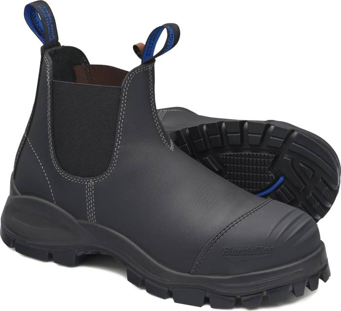 alternate view #4 of: Blundstone BL990 Men's, Black, Steel Toe, EH, Chelsea Boot