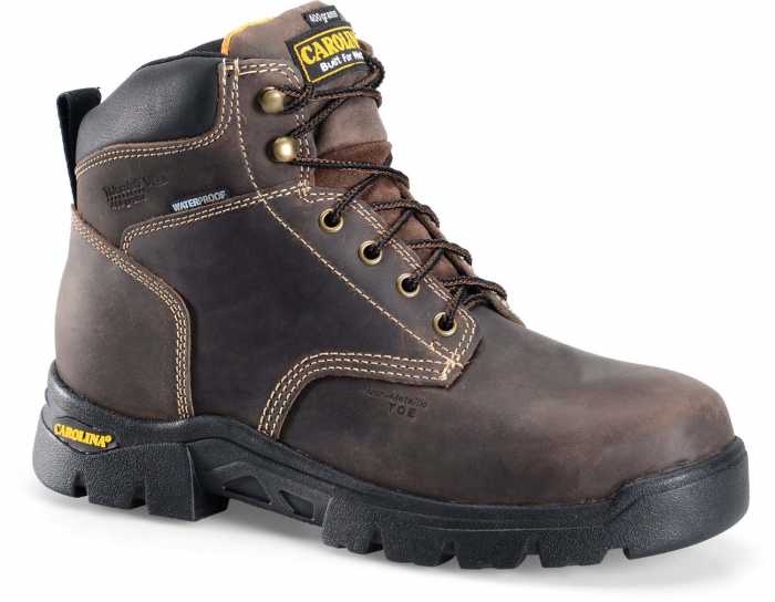 view #1 of: Carolina CA3535 Circuit, Men's, Brown, Comp Toe, EH, WP/Insulated, 6 Inch Boot