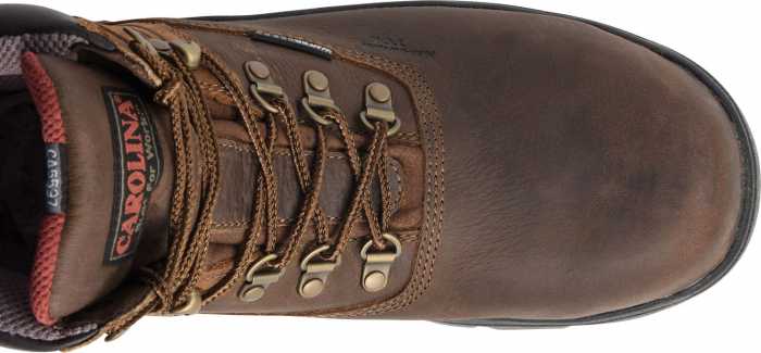 alternate view #4 of: Carolina CA5537 Hook, Men's, Brown, Comp Toe, EH, WP, 6 Inch Boot