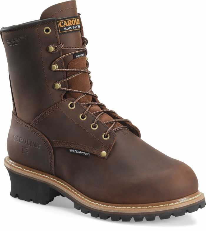 view #1 of: Carolina CA7821 ELM, Men's, Brown, Steel Toe, EH, Mt, WP/Insulated Logger