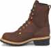 alternate view #3 of: Carolina CA9821 Elm, Men's, Brown, Steel Toe, EH, WP, 8 Inch Logger