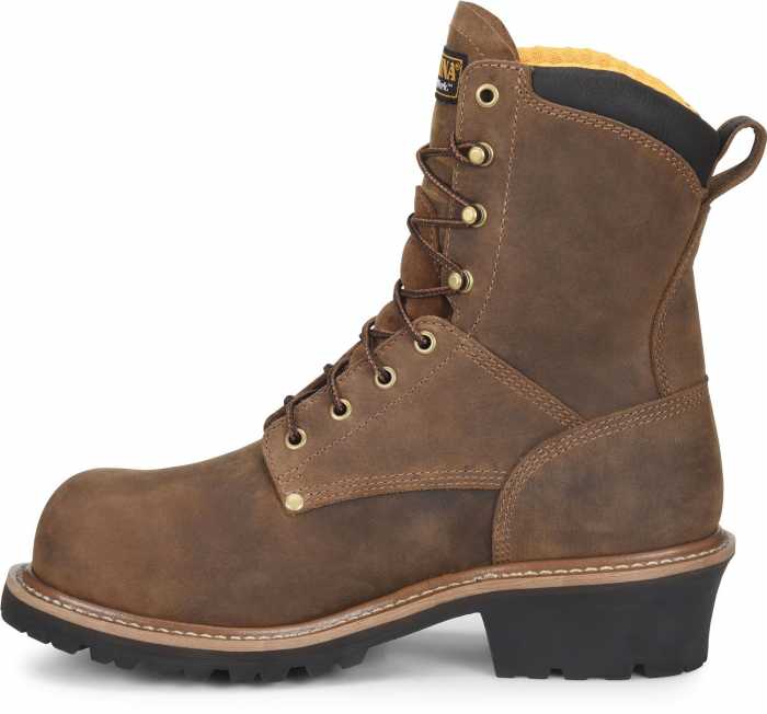 alternate view #3 of: Carolina CA9852 Poplar, Men's, Brown, Comp Toe, EH, WP, 8 Inch Boot