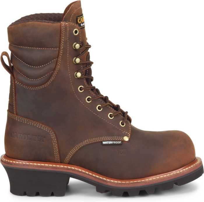 alternate view #2 of: Carolina CA9854 Hemlock, Men's, Brown, Comp Toe, EH, WP, 9 Inch Logger