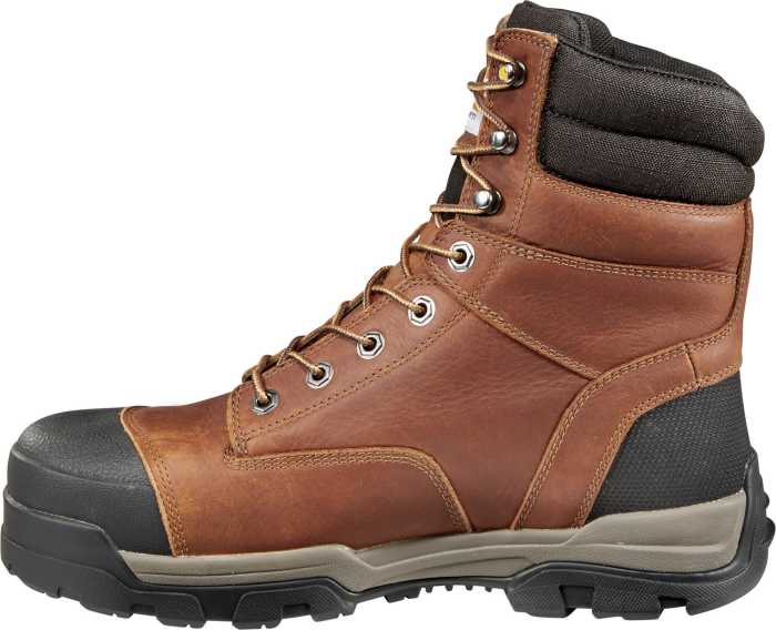 alternate view #3 of: Carhartt CME8355 Ground Force, Men's, Brown, Comp Toe, EH, WP, 8 Inch Boot