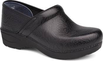 Women's Black Tooled Floral XP 2.0 Soft Toe Clog