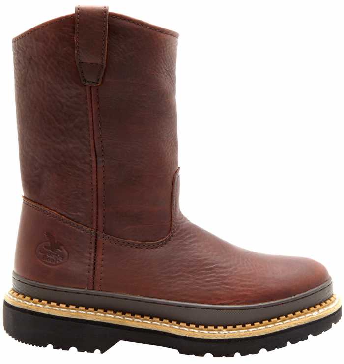 alternate view #2 of: Georgia Boot GA4374 Men's, Brown, Steel Toe, EH, Pull On Boot