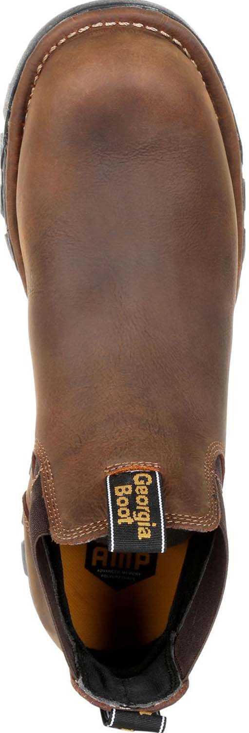 alternate view #4 of: Georgia Boot GAGB00337 Eagle One, Men's, Brown, Steel Toe, EH, WP, Chelsea Boot