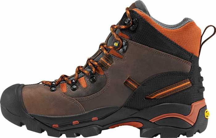 alternate view #3 of: KEEN Utility KN1009709 Pittsburgh, Cascade Brown/Bombay Brown, Men's, Soft Toe, Waterproof Hiker