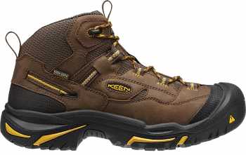 KEEN Utility KN1011242 Braddock Cascade Brown Steel Toe, EH, Waterproof, Men's Hiker