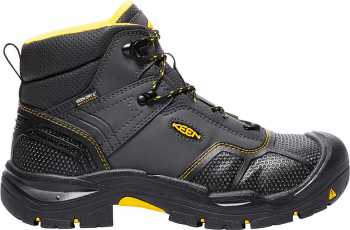 KEEN Utility KN1017828 Logandale Men's, Raven/Black, Steel Toe, EH, Waterproof 6 Inch Work Boot