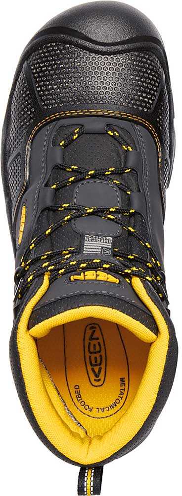 alternate view #3 of: KEEN Utility KN1017828 Logandale Men's, Raven/Black, Steel Toe, EH, Waterproof 6 Inch Work Boot