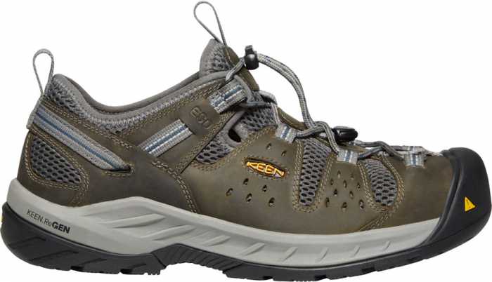 view #1 of: KEEN Utility KN1023217 Atlanta Cool II, Men's, Gargoyle/Midnight Navy, Steel Toe, SD, Low Hiker