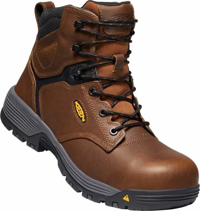 alternate view #2 of: KEEN Utility KN1024182 Chicago, Tobacco/Black, Men's, Comp Toe, EH, WP, 6 Inch Boot