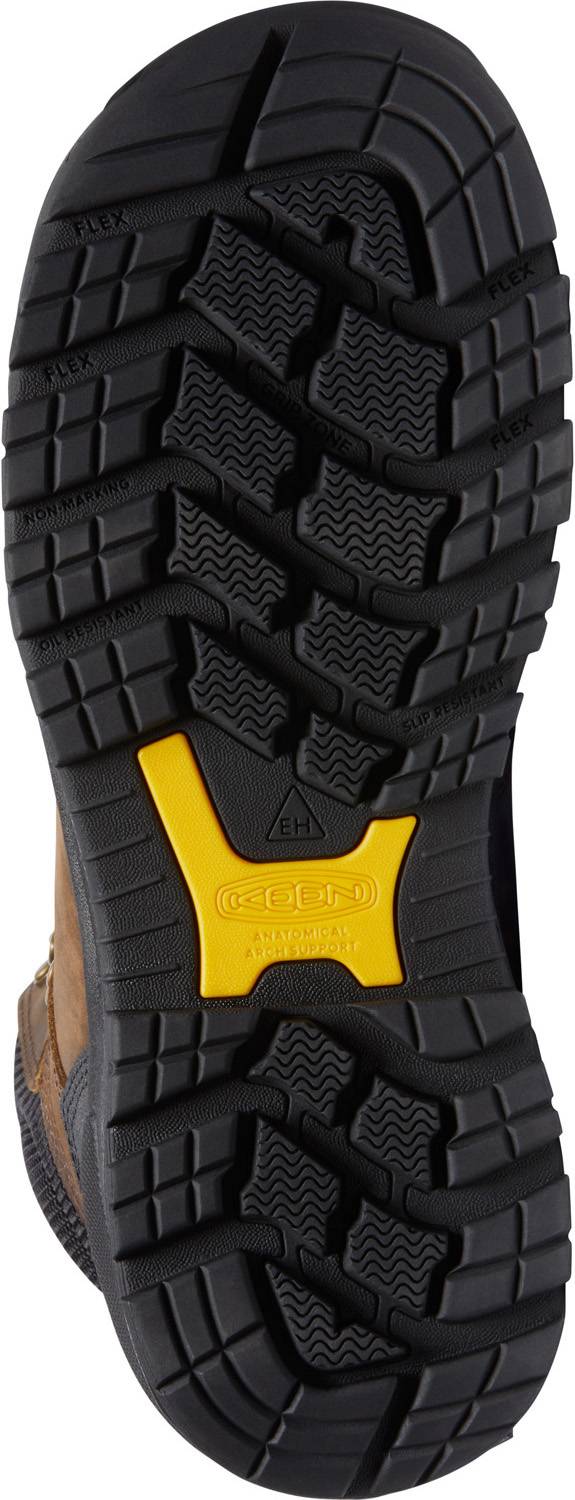 alternate view #4 of: KEEN Utility KN1026488 Independence, Men's, Dark Earth/Black, Comp Toe, EH, WP, 8 Inch, Work Boot