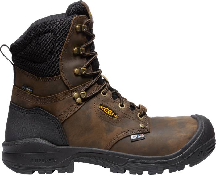 view #1 of: KEEN Utility KN1026488 Independence, Men's, Dark Earth/Black, Comp Toe, EH, WP, 8 Inch, Work Boot