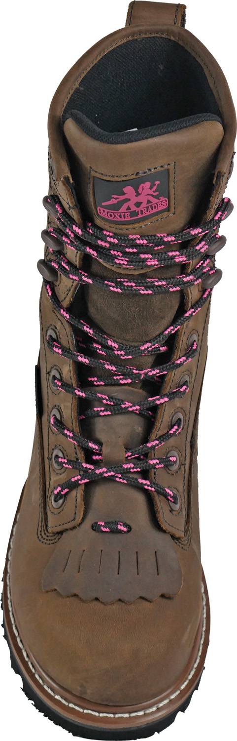 alternate view #3 of: Hoss Boots MT28028 Mareen, Women's, Brown, Comp Toe, EH, PR, WP, 8 Inch, Logger Work Boot