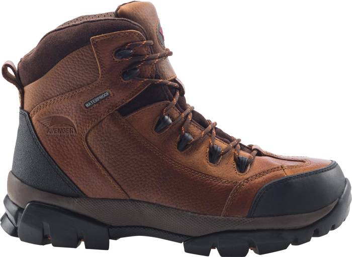 alternate view #2 of: Avenger N7244 Men's, Brown, Comp Toe, EH, WP, 6 Inch Boot