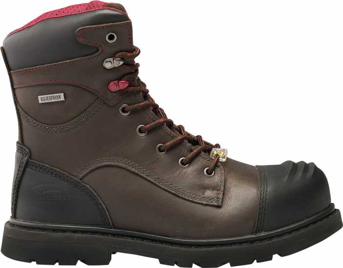 alternate view #2 of: Avenger N7573 Men's, Brown, Nano Toe, EH, PR, WP/Insulated, 8 Inch