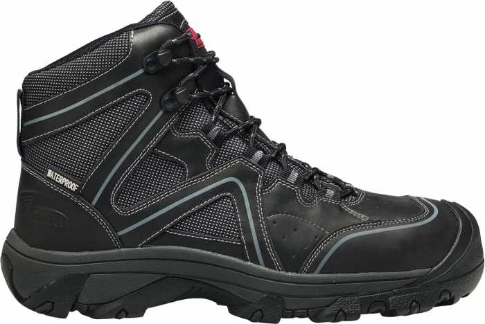 alternate view #2 of: Avenger N7712 Crosscut, Men's, Black, Steel Toe, EH, PR, WP, 6 Inch Boot