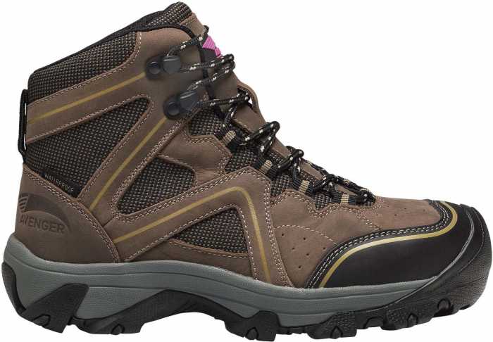 alternate view #2 of: Avenger N7751 Crosscut, Women's, Brown, Steel Toe, EH, PR, WP, 6 Inch Boot