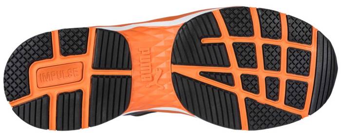 alternate view #3 of: Puma PU633875 Rush 2.0, Men's, Black/Orange, Comp Toe, SD, Slip Resistant, Low Athletic, Work Shoe