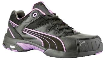 Puma PU642885 Safety Stepper Low ST, Black/Pink, Steel Toe, SD Women's Athletic Oxford