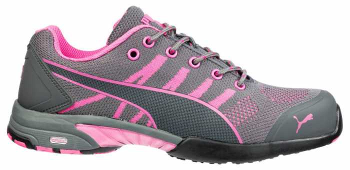 view #1 of: Puma PU642915 Celerity Knit Low, Women's, Grey/Pink, Steel Toe, SD, Low Athletic