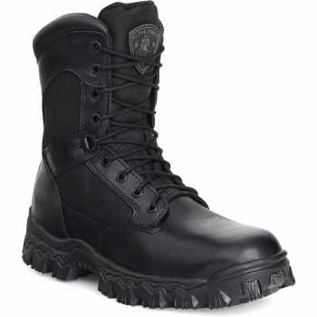 Rocky 2173 Black Waterproof, Uniform,  Soft Toe, Side Zipper Boot