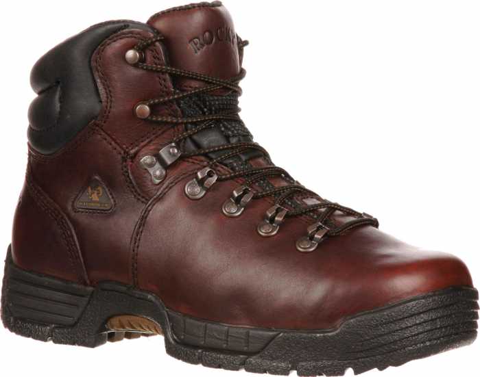 view #1 of: Rocky 6114 Men's Brown Leather, Steel Toe, EH Hiker