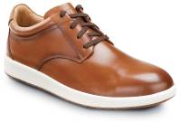 Florsheim SFE2642 Crossover Work, Men's, Cognac, Steel Toe, EH, MaxTRAX Slip Resistant, Casual Oxford Work Shoe