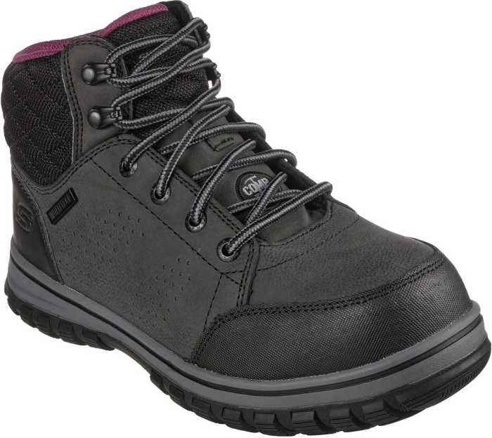 view #1 of: SKECHERS Work SK108004BLK McColl, Women's, Black, Comp Toe, EH, WP, 6 Inch Boot