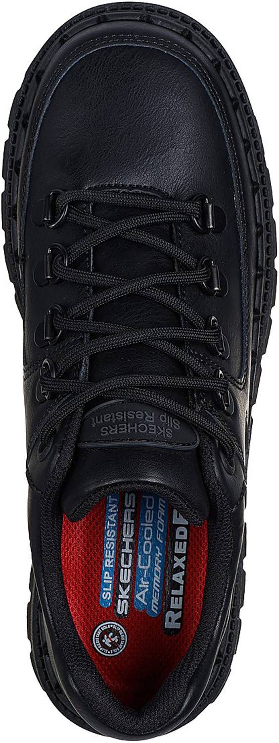 alternate view #3 of: SKECHERS Work Jammers SR Zesi SK108210BLK, Women's, Black, Soft Toe, EH, Slip Resistant, Low Athletic, Work Shoe