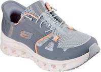 Glide Step Edura, Women's, Gray/Orange, Soft Toe, EH, Slip Resistant, Low Athletic, Work Shoe