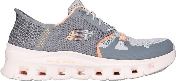 alternate view #2 of: Glide Step Edura, Women's, Gray/Orange, Soft Toe, EH, Slip Resistant, Low Athletic, Work Shoe