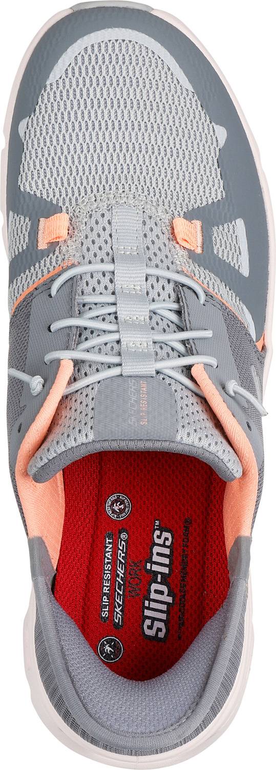 alternate view #4 of: Glide Step Edura, Women's, Gray/Orange, Soft Toe, EH, Slip Resistant, Low Athletic, Work Shoe